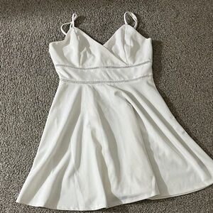 Trixxi White Sleeveless Dress